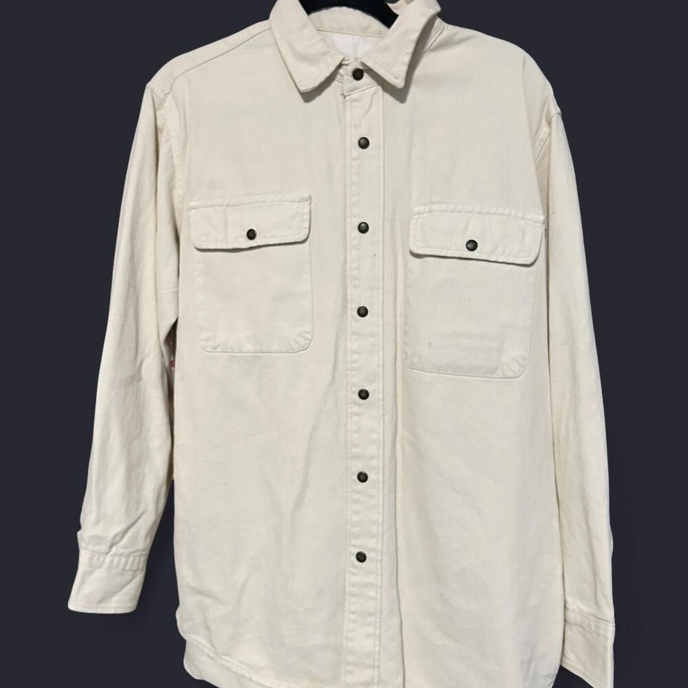 Brandy-melville Women's White and Cream Shirt